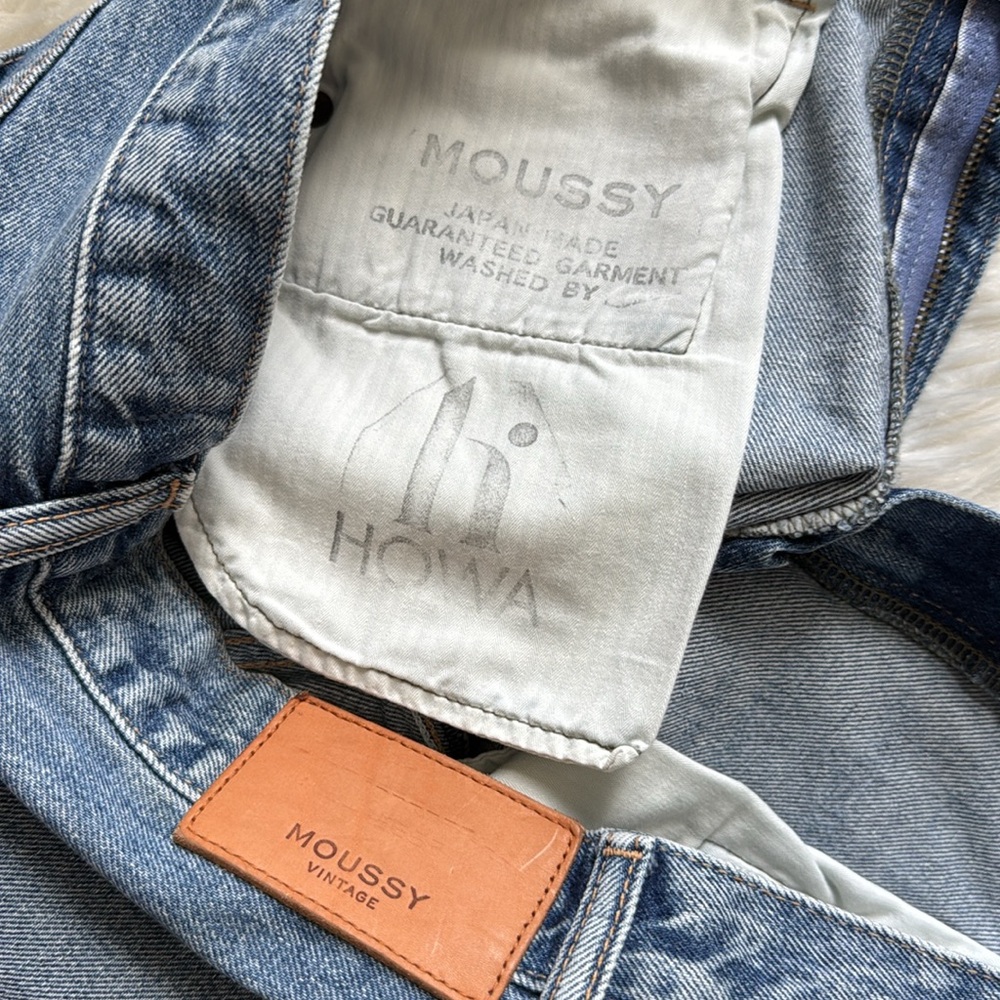 Moussy Vintage "HOWA" Blue Jean Shorts Size 26 - Picture 8 of 11